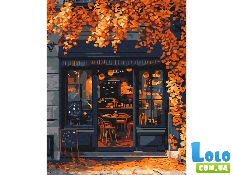 Картина по номерам Кофейня на углу, Brushme (40x50 см)