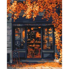 Картина по номерам Кофейня на углу, Brushme (40x50 см)