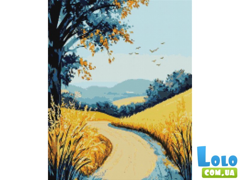 Алмазная мозаика Полевая дорога, Brushme (40x50 см)