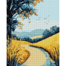 Алмазная мозаика Полевая дорога, Brushme (40x50 см)