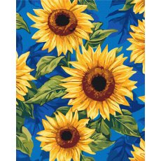 Картина по номерам Цветущие подсолнухи, Brushme (40x50 см)