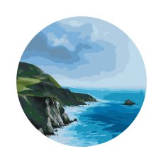 Картина по номерам круглая Между небом и землей ©Инна Шевякова, Brushme (40 см)