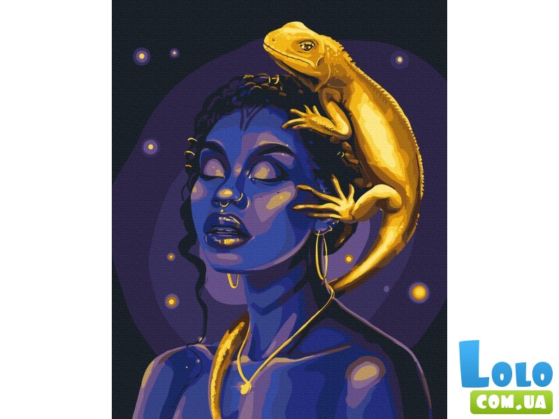 Картина по номерам Тотемная ящерица ©Соломия Ковальчук, Brushme (40x50 см)