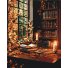 Картина по номерам Осенняя библиотека, Brushme (40x50 см)