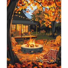 Картина по номерам Осенняя эстетика, Brushme (40x50 см)