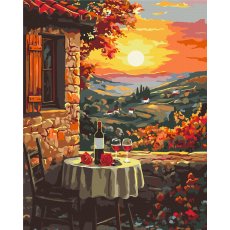 Картина по номерам Романтический закат, Brushme (40x50 см)