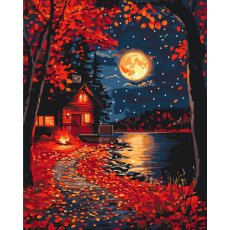 Картина по номерам Край красных листьев, Brushme (40x50 см)