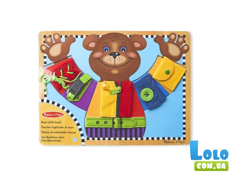Деревянная доска с застежками, Melissa&Doug