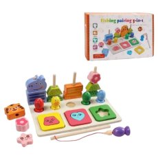 Деревянная логическая доска 3 в 1