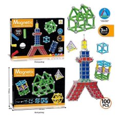 Конструктор магнітний Games and Learning (AQ 2234), 100 дет.
