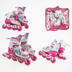 Детские ролики, М (34-38), розовые