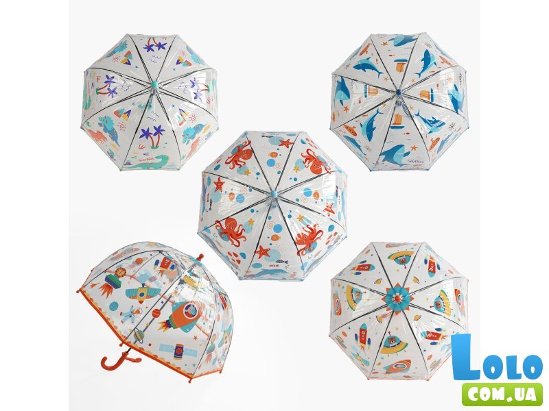 Зонтик детский полуавтомат (в ассортименте)