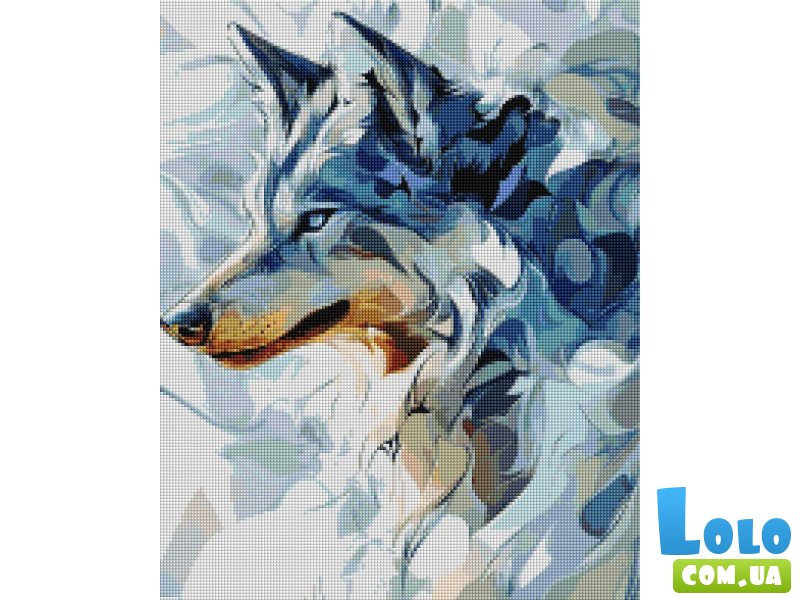 Алмазная мозаика Взгляд волка, Brushme (40x50 см)