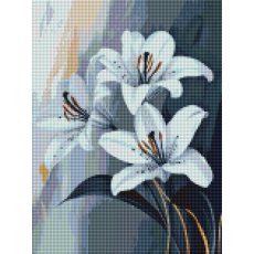 Алмазная мозаика Лилии, Brushme (30x40 см)