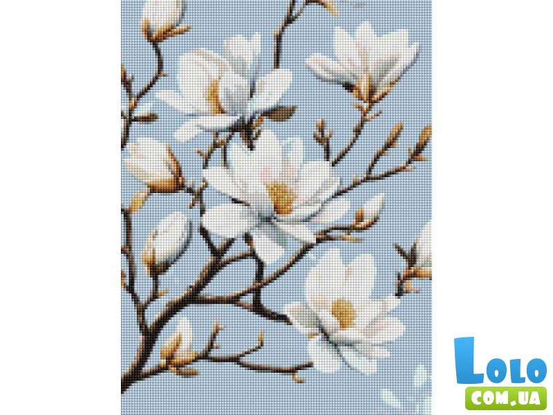 Алмазная мозаика Цвет магнолии, Brushme (30x40 см)