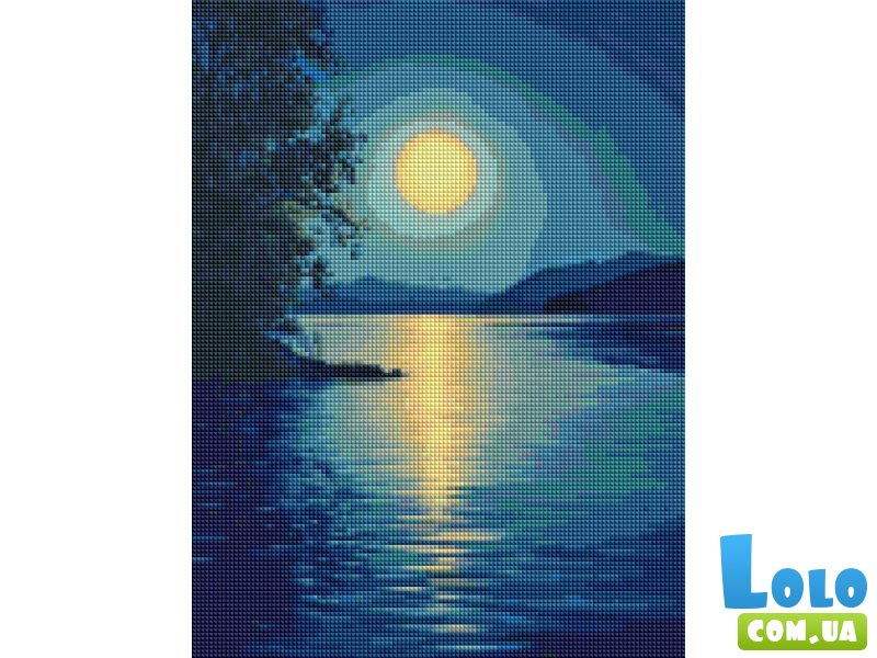 Алмазная мозаика Лунная синева, Brushme (30x40 см)