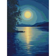 Алмазная мозаика Лунная синева, Brushme (30x40 см)