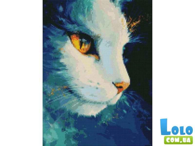 Алмазная мозаика Космическая кошка, Brushme (30x40 см)