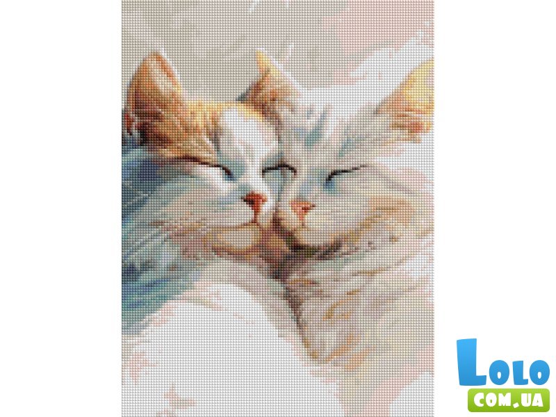 Алмазная мозаика Две кошечки, Brushme (30x40 см)