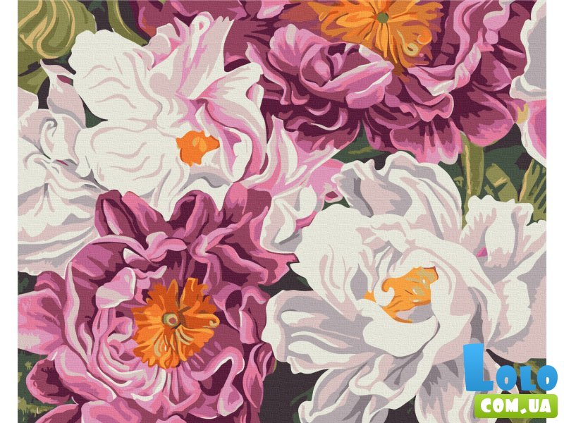 Картина по номерам Сны о пионах, Brushme (40х50 см)