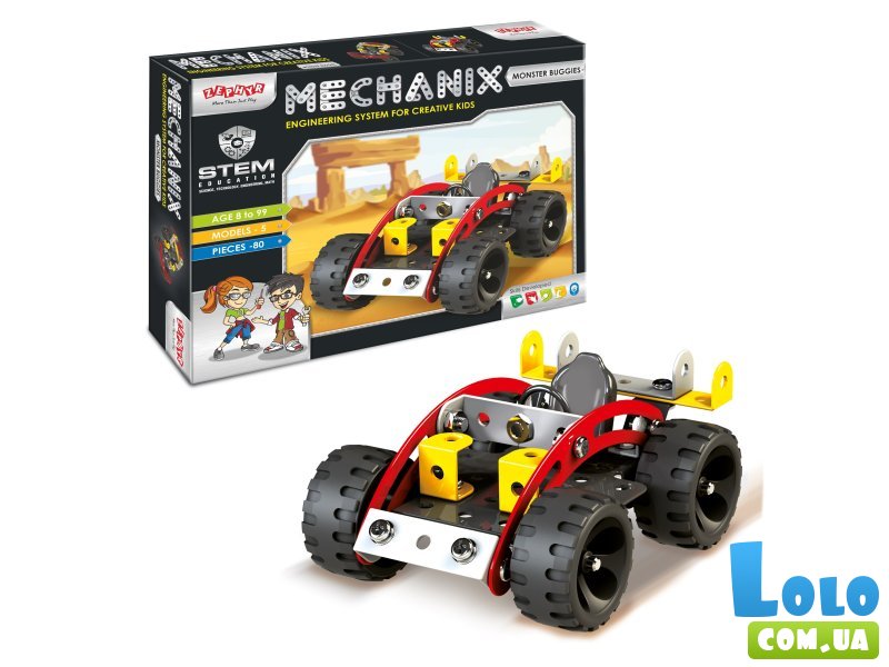 Конструктор металлический Mechanix Монстер Багги, Zephyr (1017), 80 дет.