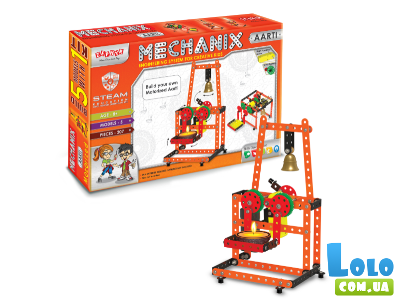 Конструктор металлический Mechanix Аарти, Zephyr (1077), 207 дет.