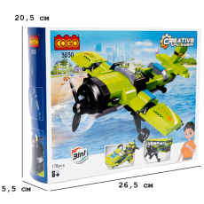 Конструктор Самолет, COGO (3030), 178 дет.