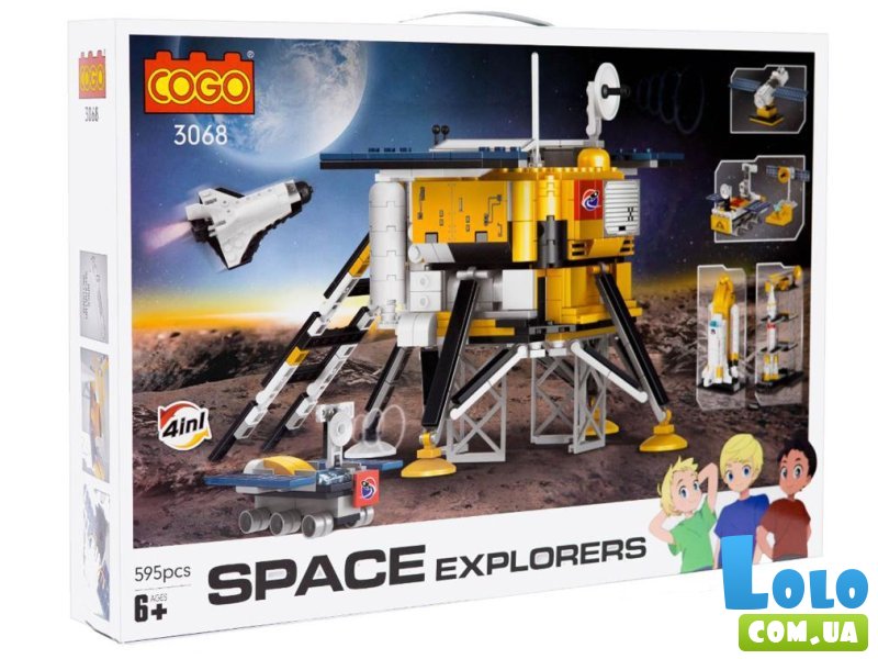 Конструктор Космическая база, COGO (3068), 595 дет.