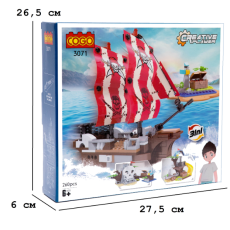 Конструктор Пиратский остров, COGO (3071), 260 дет.