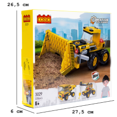 Конструктор Бульдозер, COGO (3029), 220 дет.