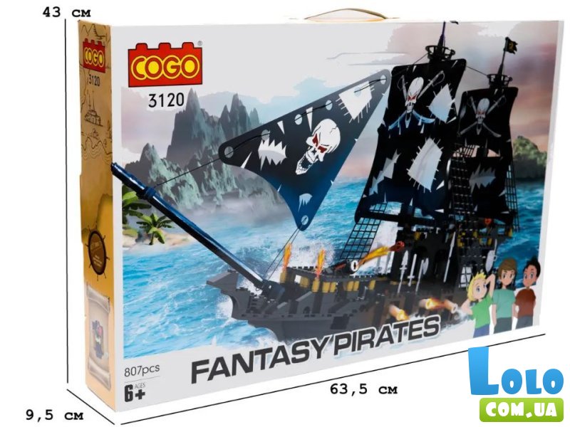Конструктор Фрегат, COGO(3120), 807 дет.