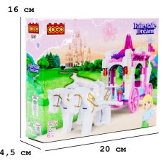 Конструктор Карета принцессы, COGO (3267), 98 дет.