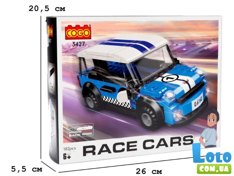 Конструктор Мини Купер, COGO (3427), 182 дет.