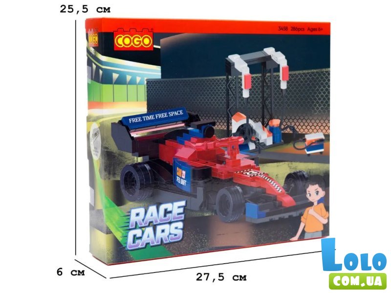 Конструктор Мкален Ф-1, COGO (3458), 274 дет.