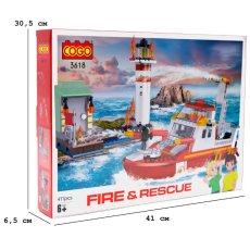 Конструктор Морские спасатели, COGO (3618), 411 дет.