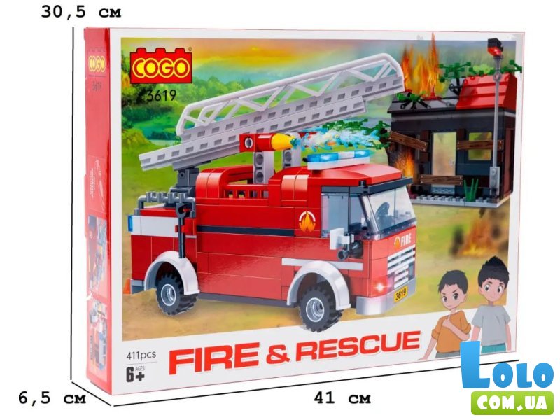 Конструктор Спасение дома, COGO (3619), 411 дет.