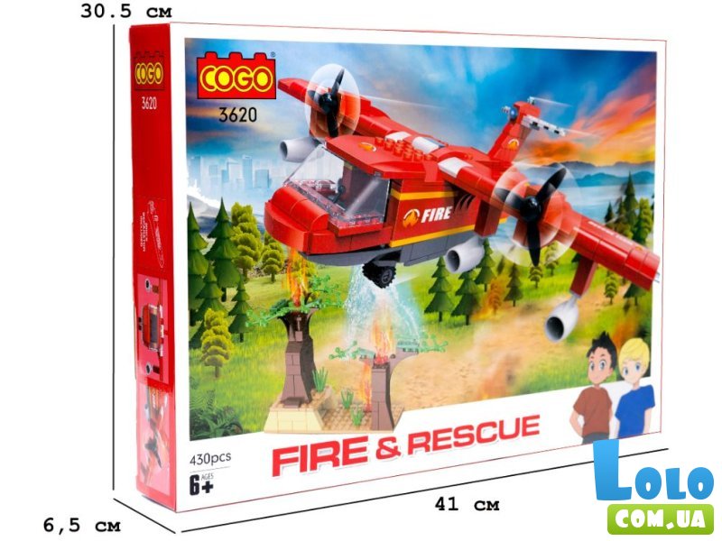 Конструктор Воздушное спасение, COGO(3620), 430 дет.