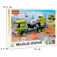 Конструктор Бетоносмеситель 2в1, COGO (3730), 369 дет.