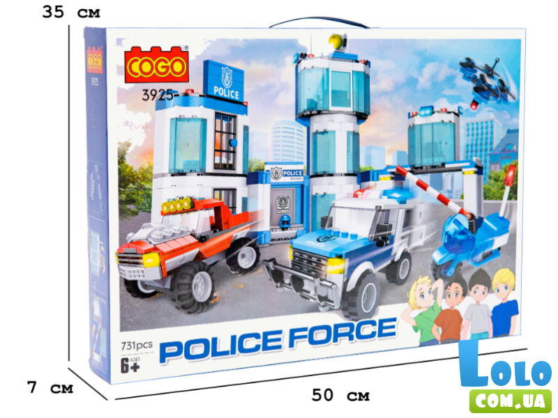 Конструктор Полицейское задержание, COGO (3925), 731 дет.
