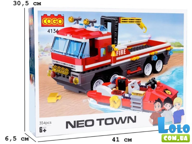 Конструктор Пляжный патруль, COGO (4136), 354 дет.