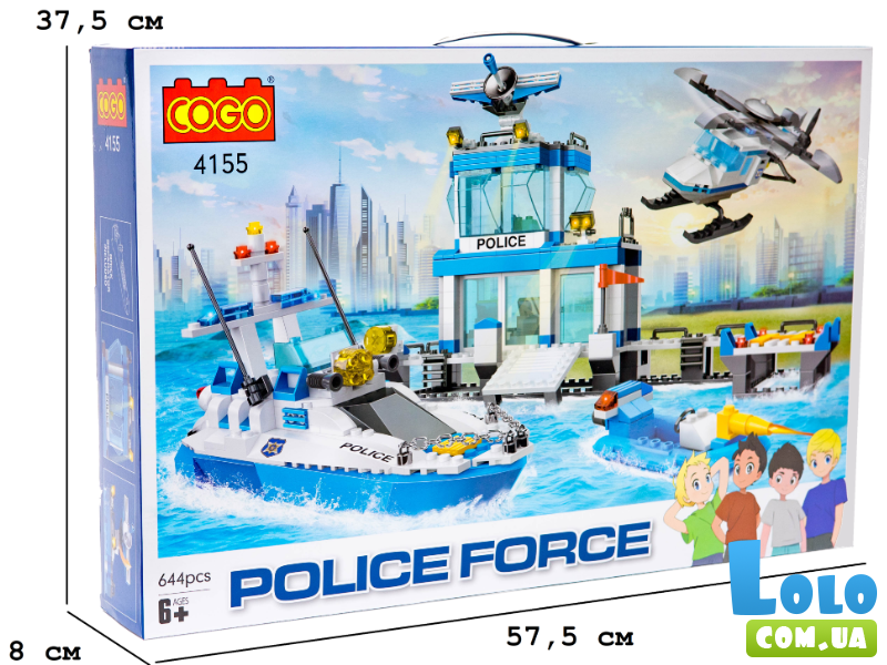 Конструктор Морской патруль, COGO (4155), 644 дет.