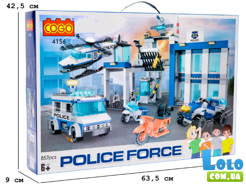Конструктор Отдел полиции, COGO (4156), 857 дет.