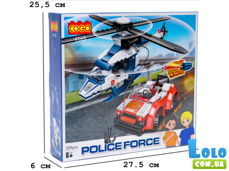 Конструктор Скоростное преследование, COGO (4163), 229 дет.