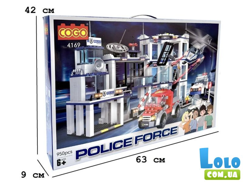 Конструктор Большой полицейский участок, COGO (4169), 950 дет.