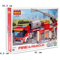 Конструктор Пожарная бригада, COGO (4175), 415 дет.