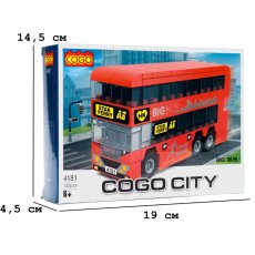 Конструктор Большой автобус, COGO (4181), 123 дет.