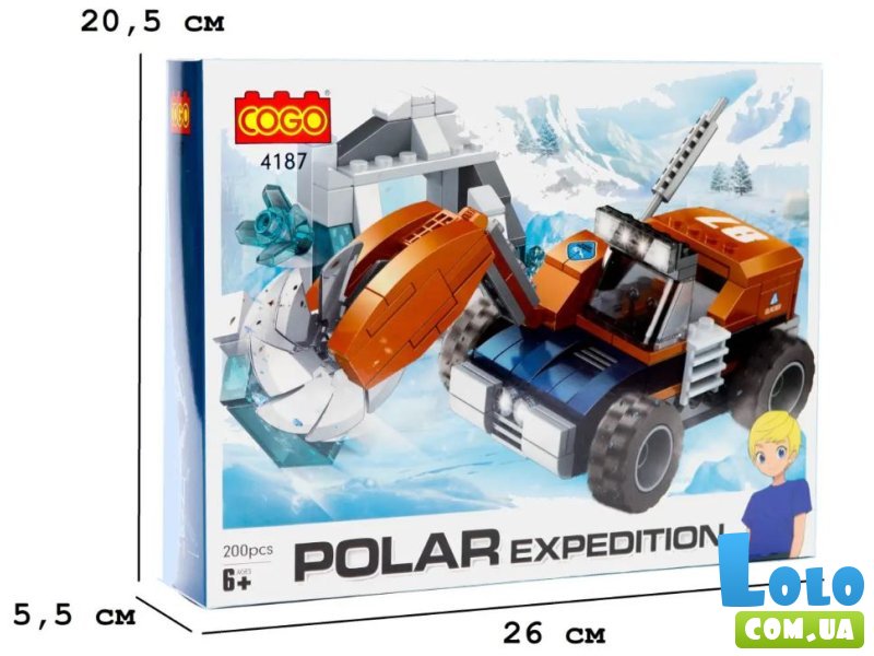 Конструктор Ледокол, COGO (4187), 200 дет.