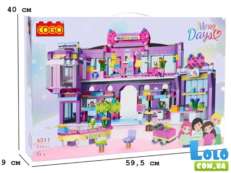 Конструктор Торговый центр, COGO (4511), 810 дет.