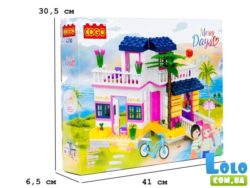 Конструктор Дом на пляже, COGO (4550), 360 дет.