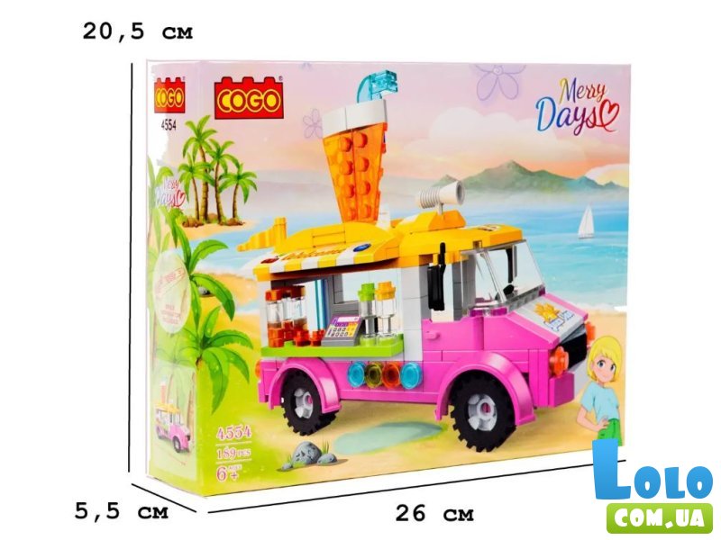 Конструктор Бус с коктейлями, COGO (4554), 189 дет.